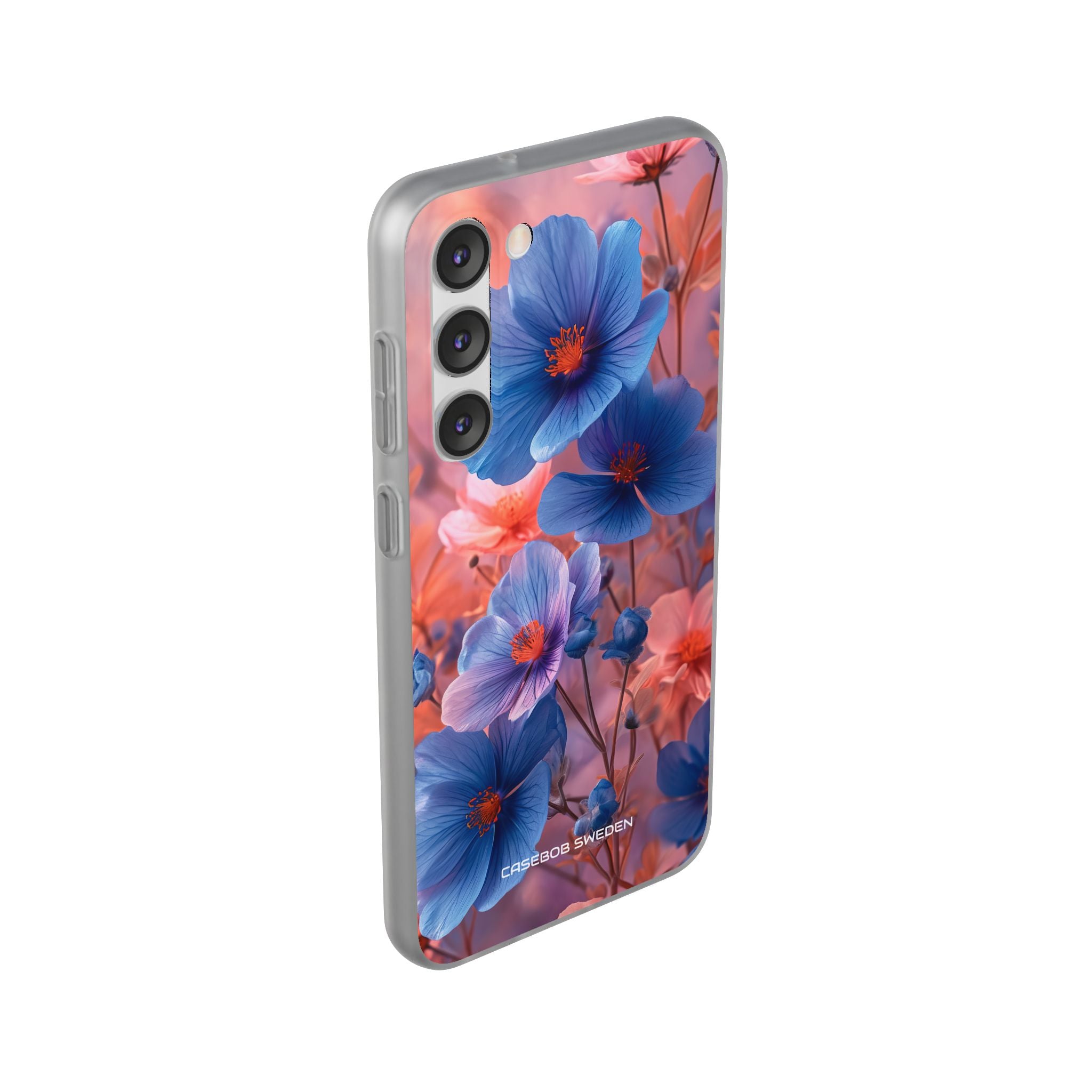 Blue Peach Blossoms - Flexi Samsung S23 Phone Case