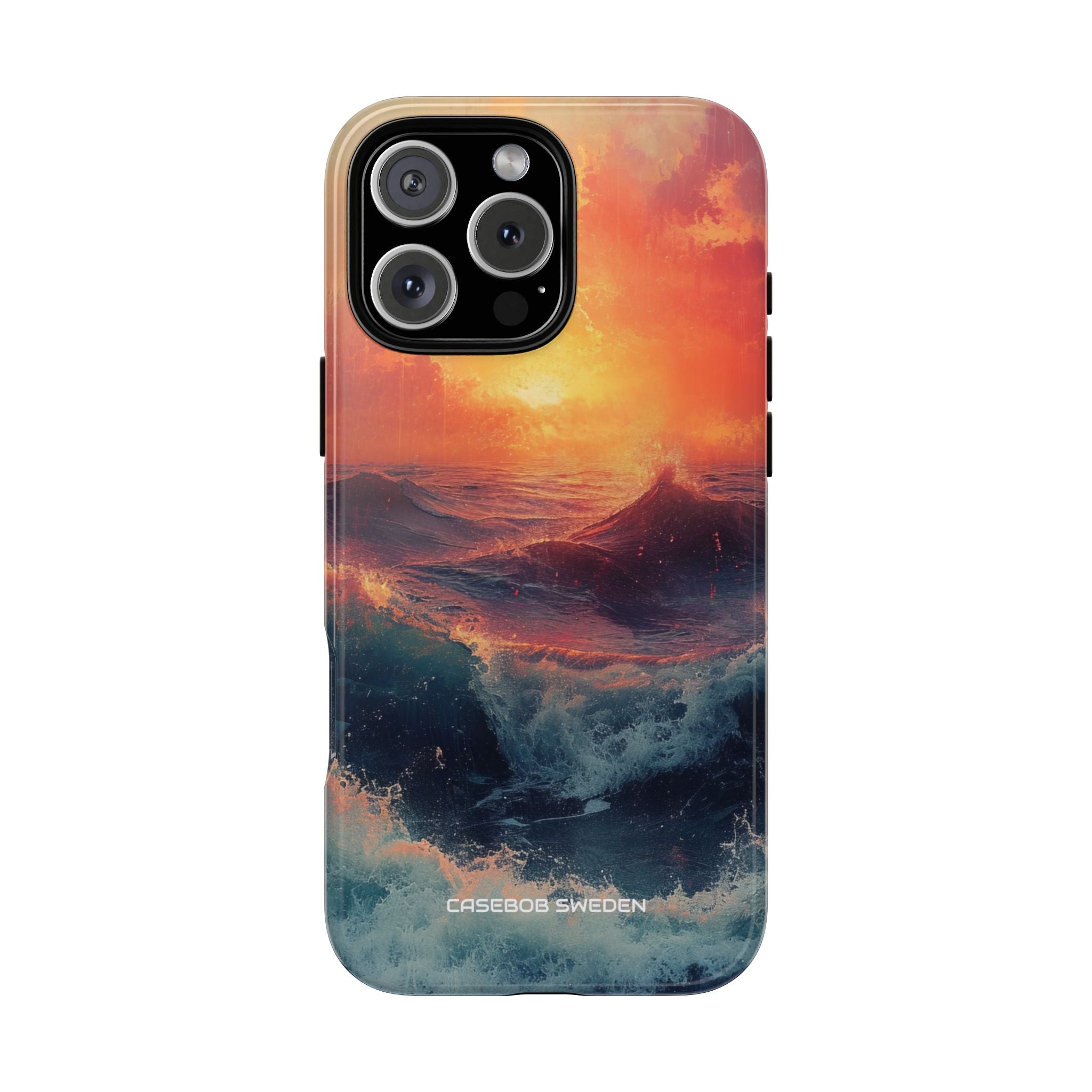 Ocean Sunset Waves - Tough iPhone 16 Phone Case