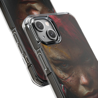 Cyberpunk Rebel Portrait iPhone 14 - Impact Clear+
