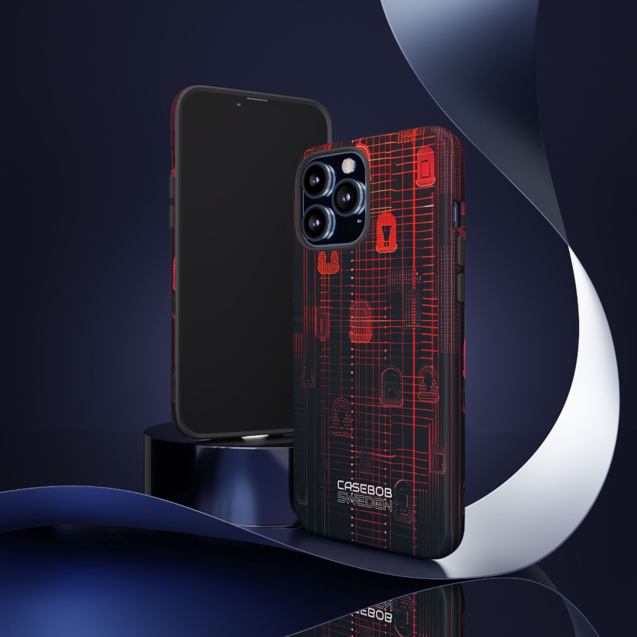 Cyber Locks Grid iPhone 13 - Tough