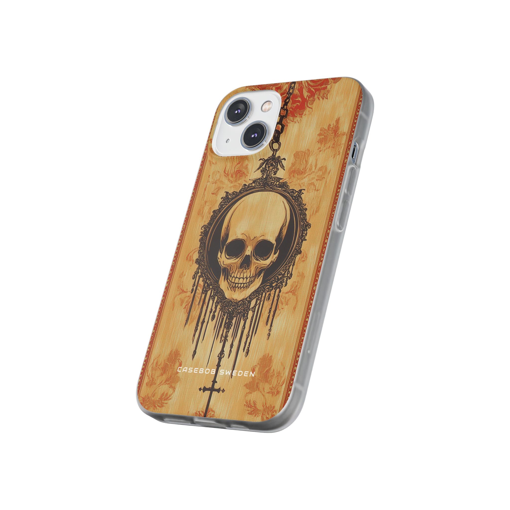 Gothic Skull Elegance iPhone 14 - Flexi Phone Case