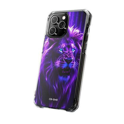 Neon Lion Majesty iPhone Case - Impact