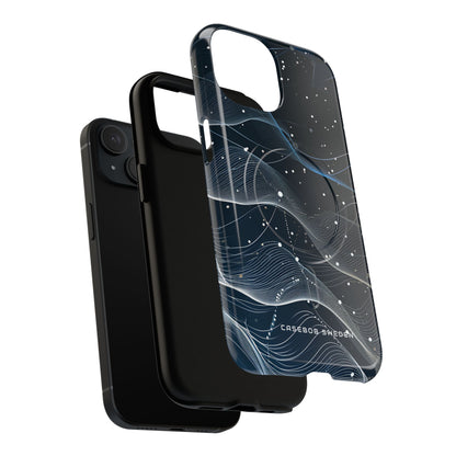 Gradient Neural Waves iPhone 15 | Tough+ Phone Case