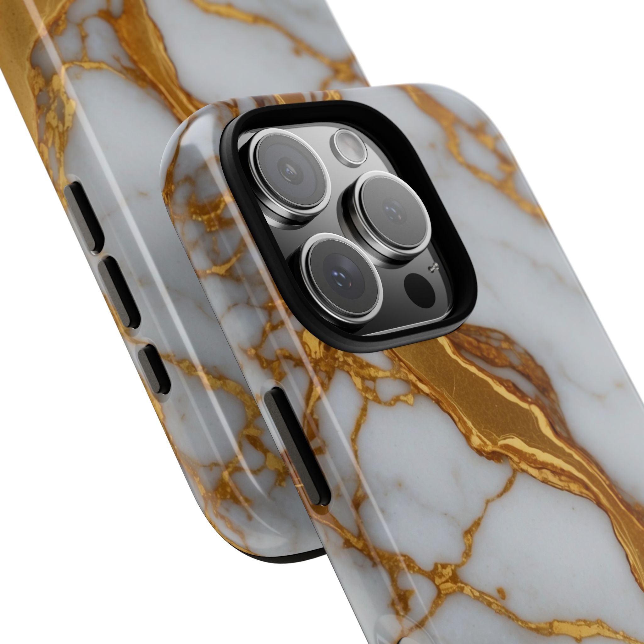 Golden Veins Flow - iPhone Case