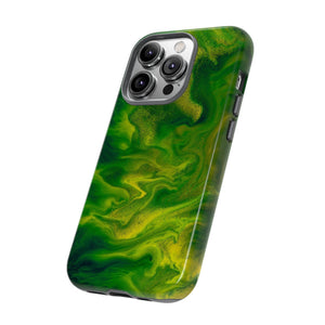 Green Smoke Ink Art iPhone Case (Protective) Phone Case