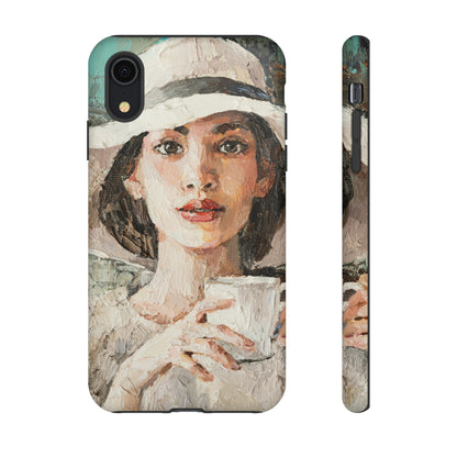 Oil Painting - Lady in a White Hat - Protective Phone Case