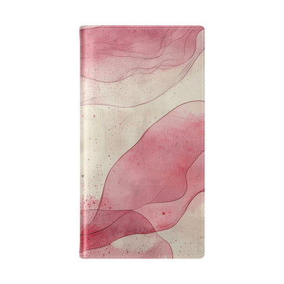 Crimson Ribbon Waves - Samsung S23 Ultra Case - Wallet