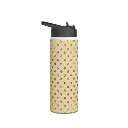 Golden Sparkle - Stainless Steel Water Bottle