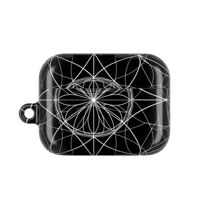 White Mandala Radiance - AirPods Case