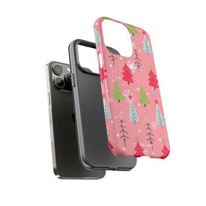 Festive Trees Dance - iPhone Case