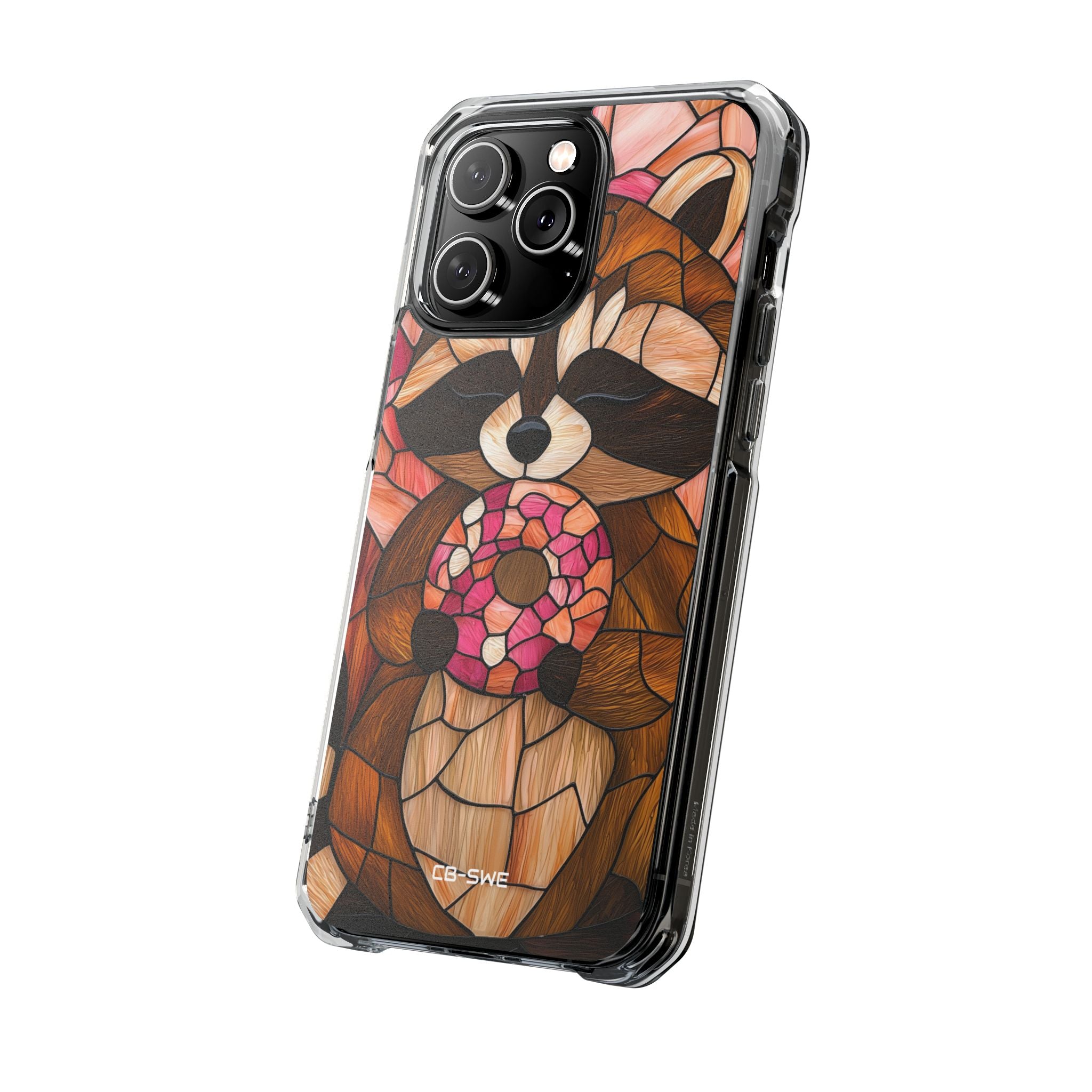 Raccoon Holds Donut iPhone Case - Impact
