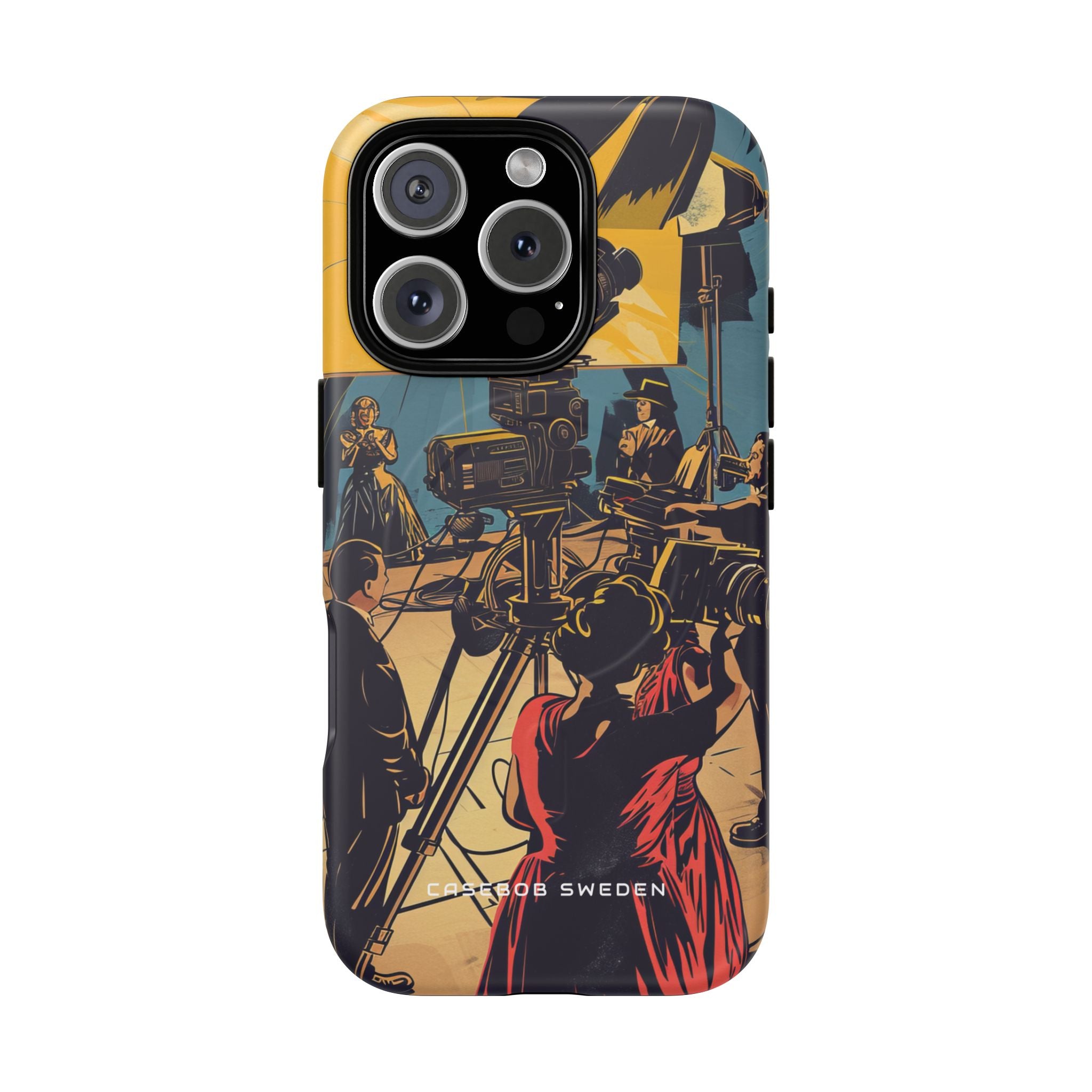 Golden Era Cinematic Spotlight iPhone 16 | Tough+ Phone Case