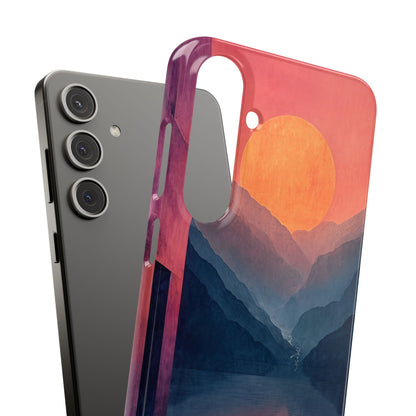 Surreal Sunset Landscape - Slim Samsung S24 Phone Case