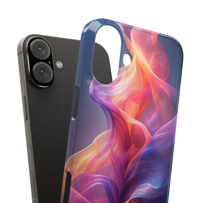 Violet Orange Flow - Slim iPhone 16 Phone Case