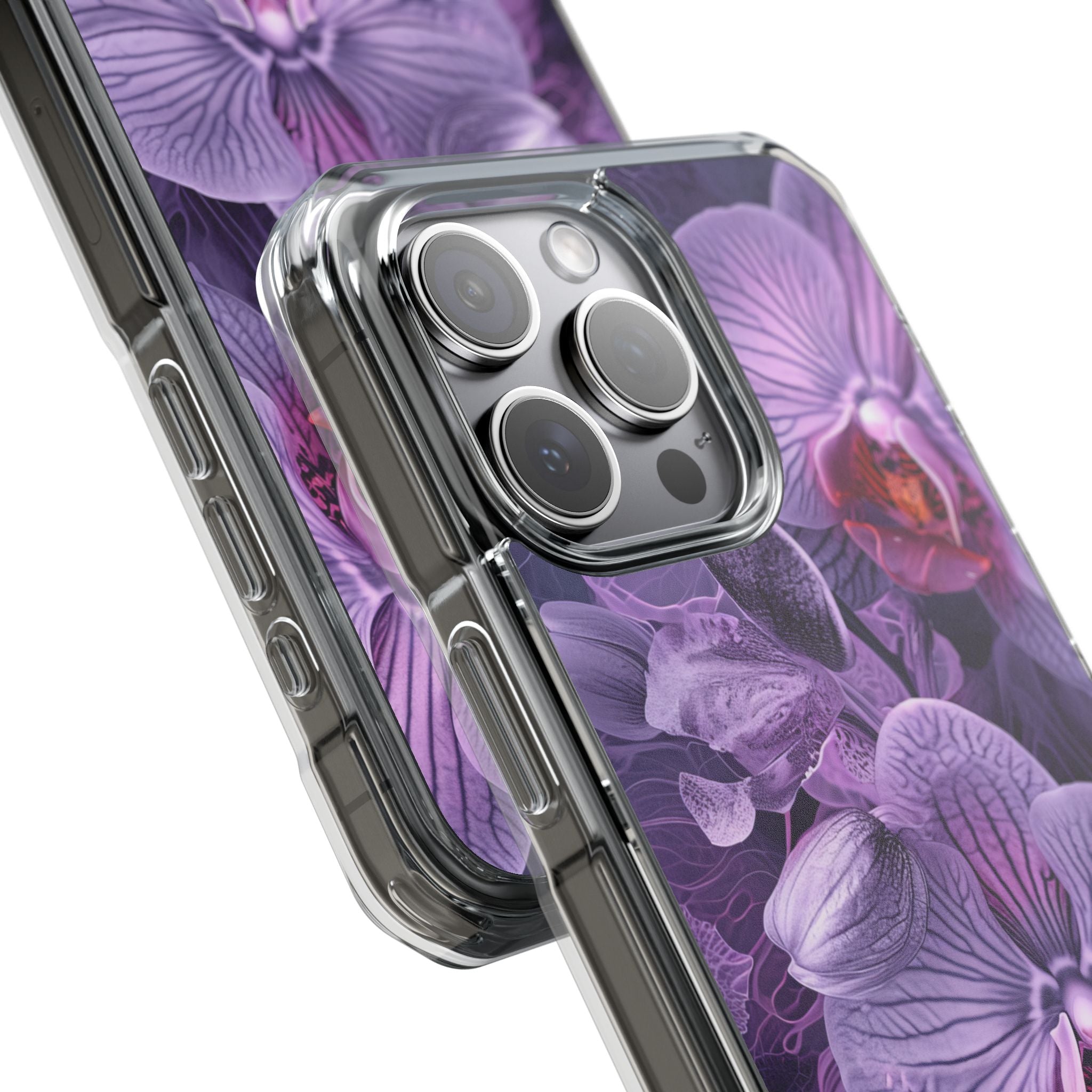 Radiant Orchid  - Clear Impact Case for iPhone