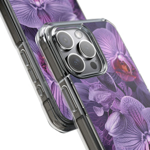 Radiant Orchid Design | Handyhülle für iPhone (Clear Impact Case – magnetisch) 