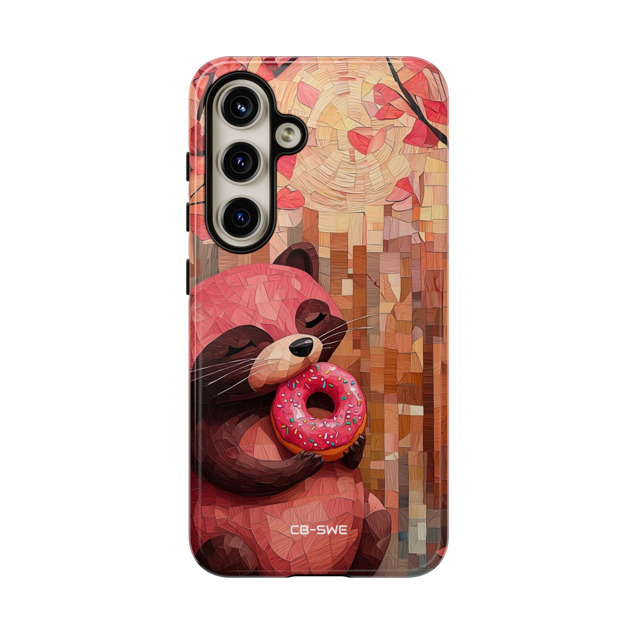 Raccoon Holds Donut - Samsung Case