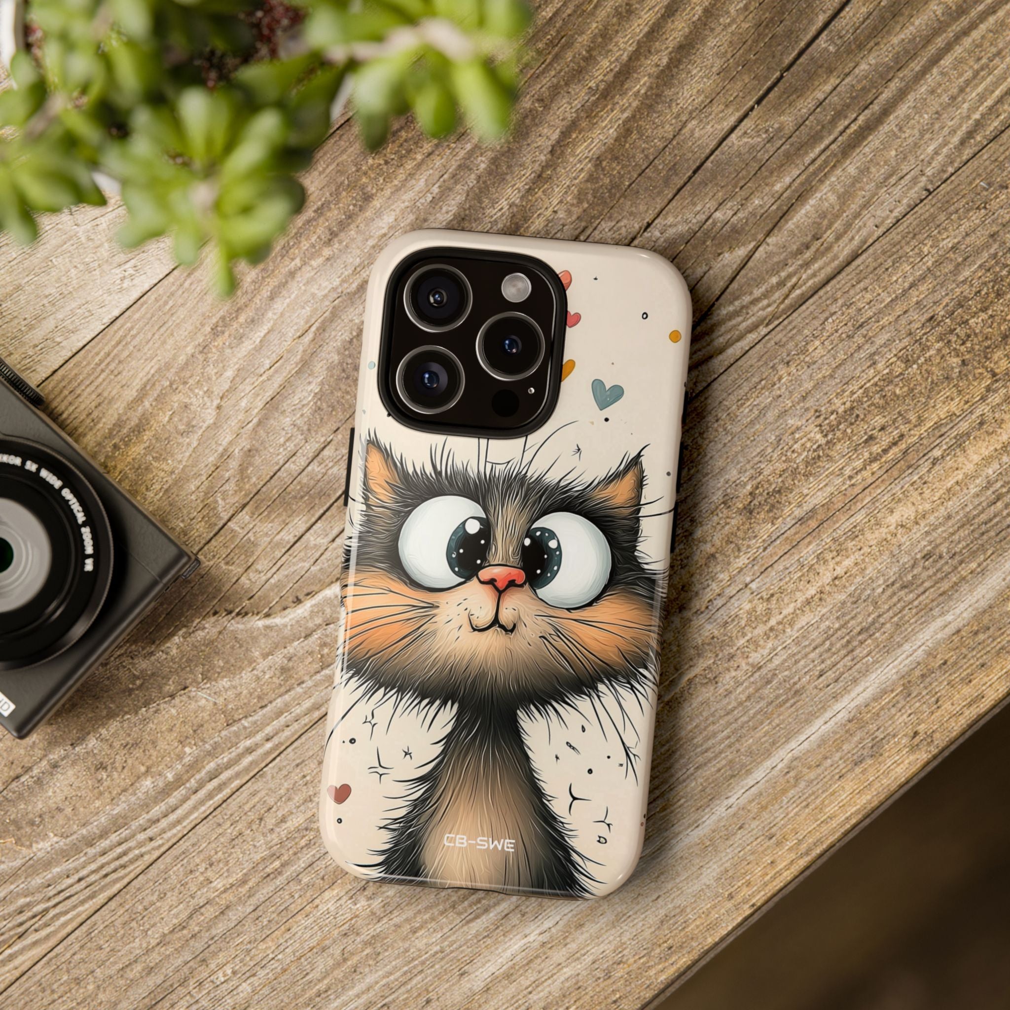 Whimsical Cat Smiles - iPhone Case