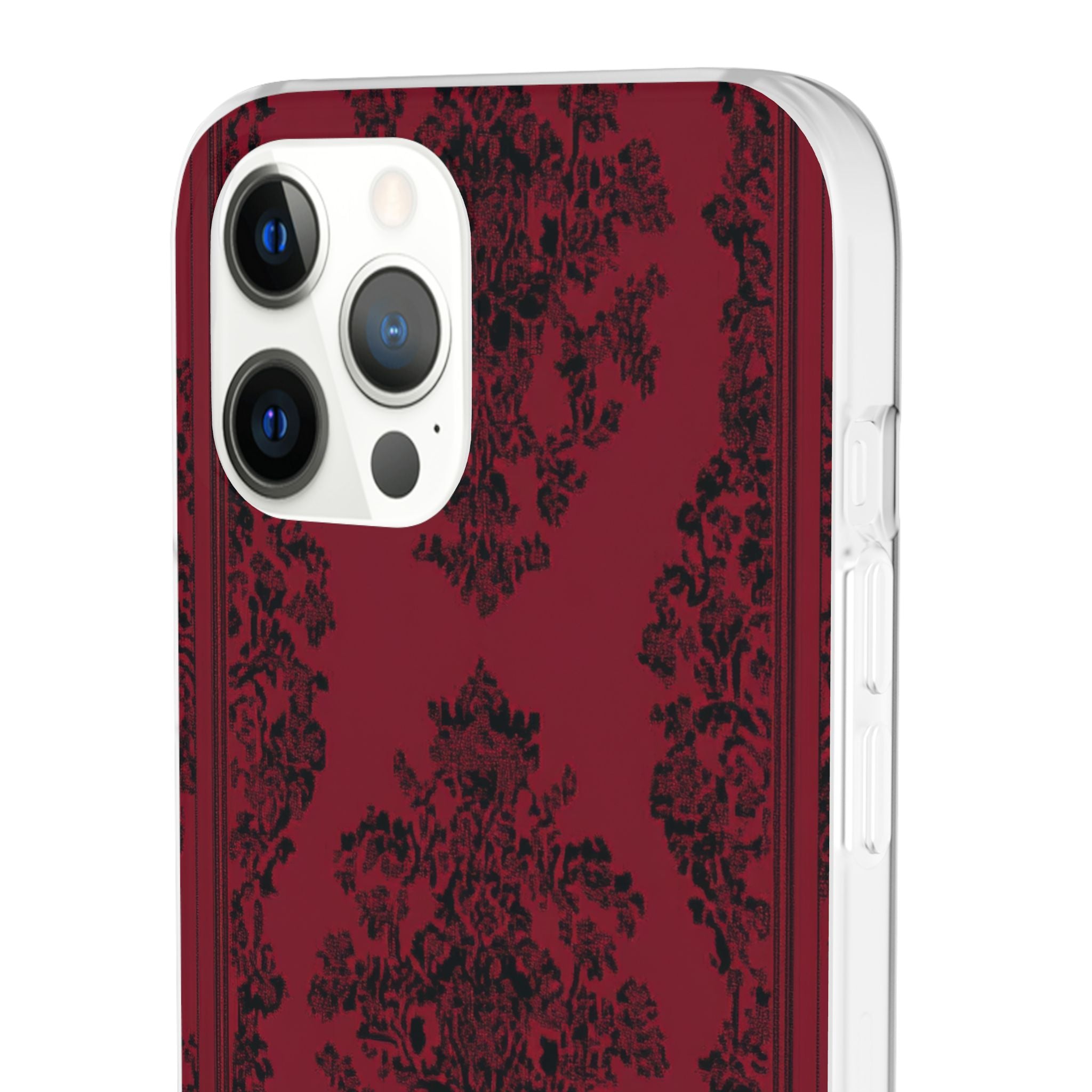 Gothic Crimson Elegance iPhone 12 - Flexi Phone Case