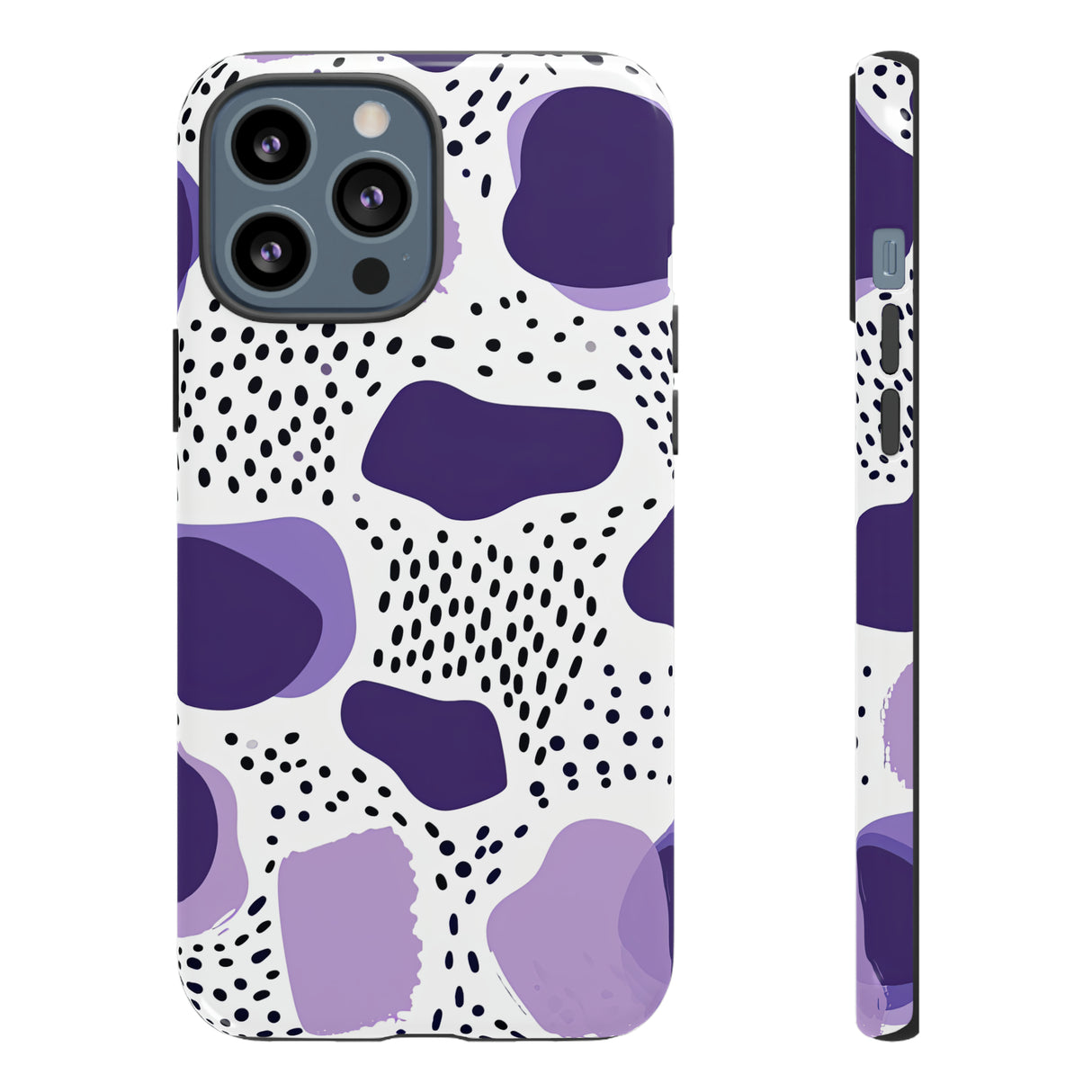 Purple Dots Elegance Case - Protective Phone Case