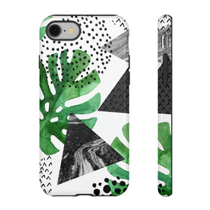 Grunge Green Tropical - Protective Phone Case