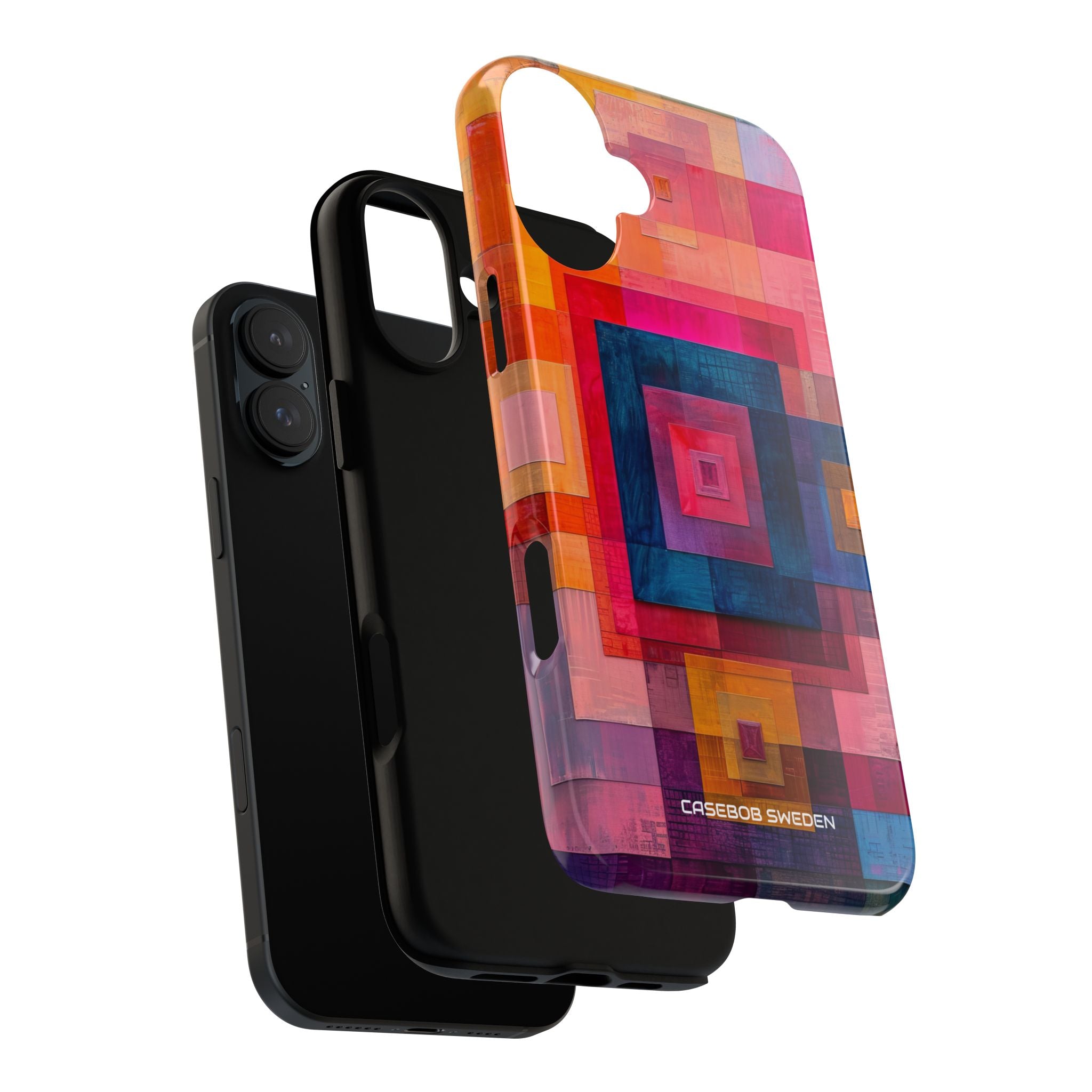 Vibrant Geometry - Tough iPhone 16 Phone Case