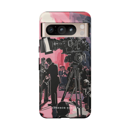 Retro Cinematic Spotlight Google Pixel 8 - Tough Phone Case