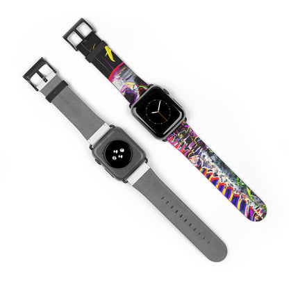 Neon Skeleton Laughter - Watch Band