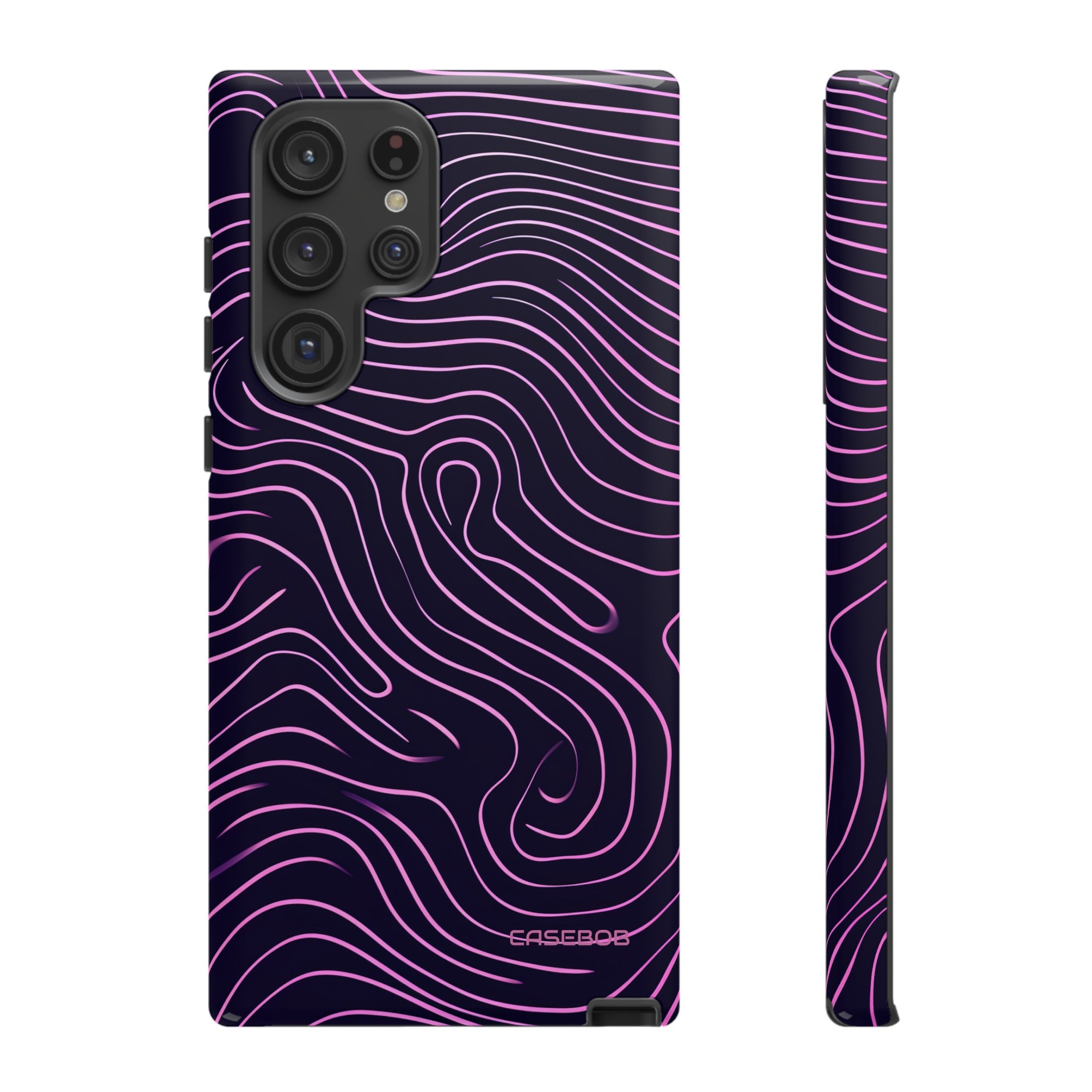 Purple Line Minimalism - Protective Phone Case