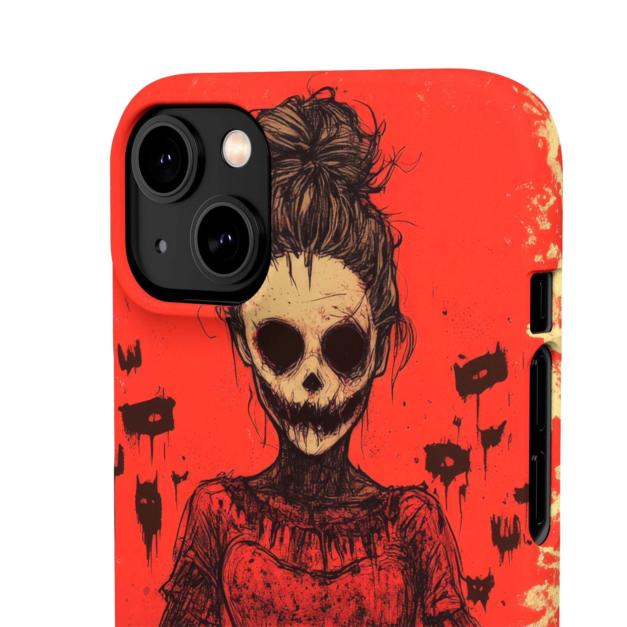 Haunting Scarlet Descent iPhone 14 - Slim Phone Case