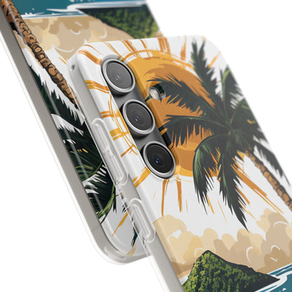 Sunny Palm Breeze Samsung S24 Case - Soft