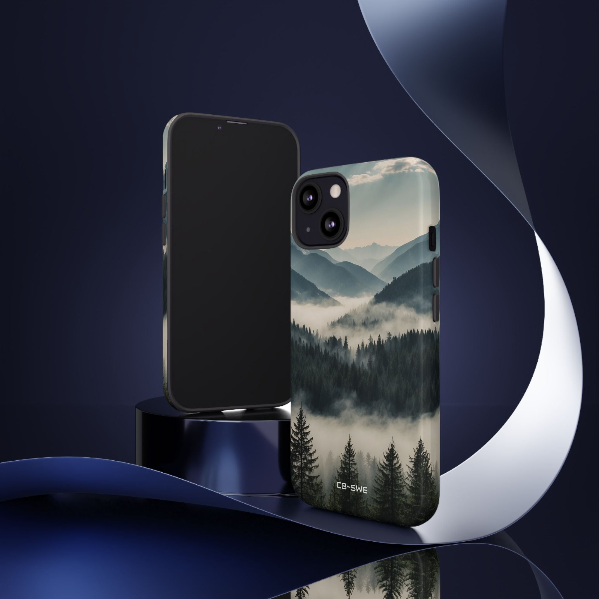 Misty Forest Embrace - iPhone Case