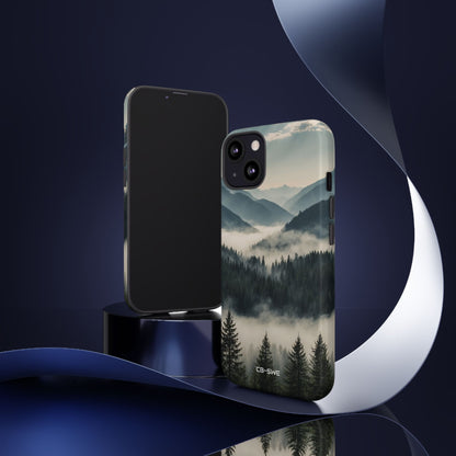 Misty Forest Embrace - iPhone Case