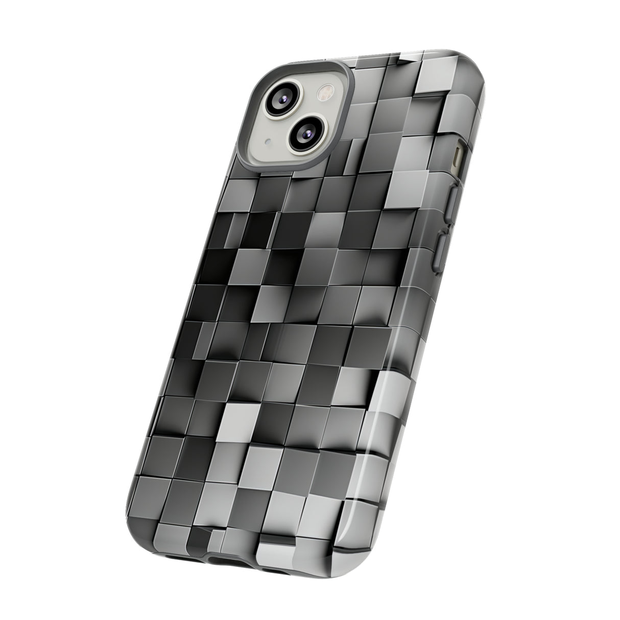 Monochrome Square Gradient - Protective Phone Case