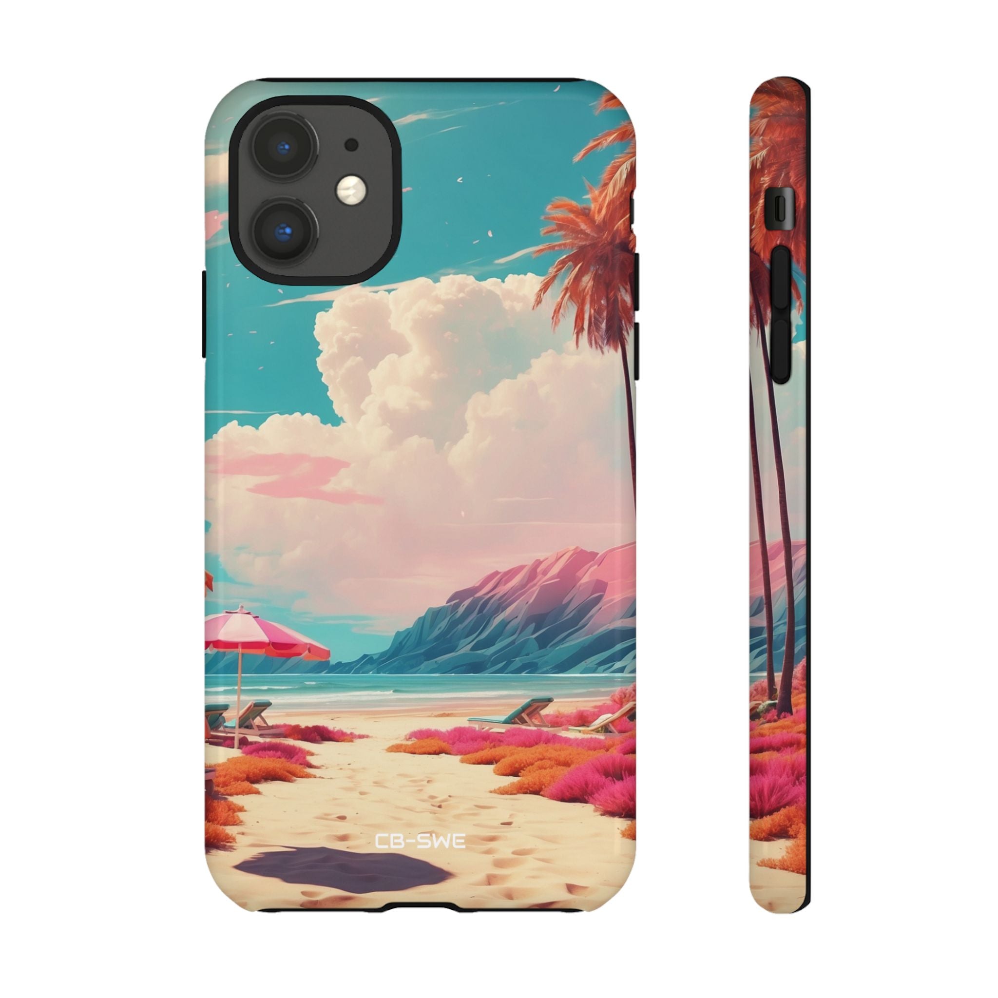 Vibrant Umbrellas Stand - iPhone Case