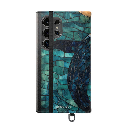 Blue Whale Mosaic - Samsung S24 Ultra Case - Wallet