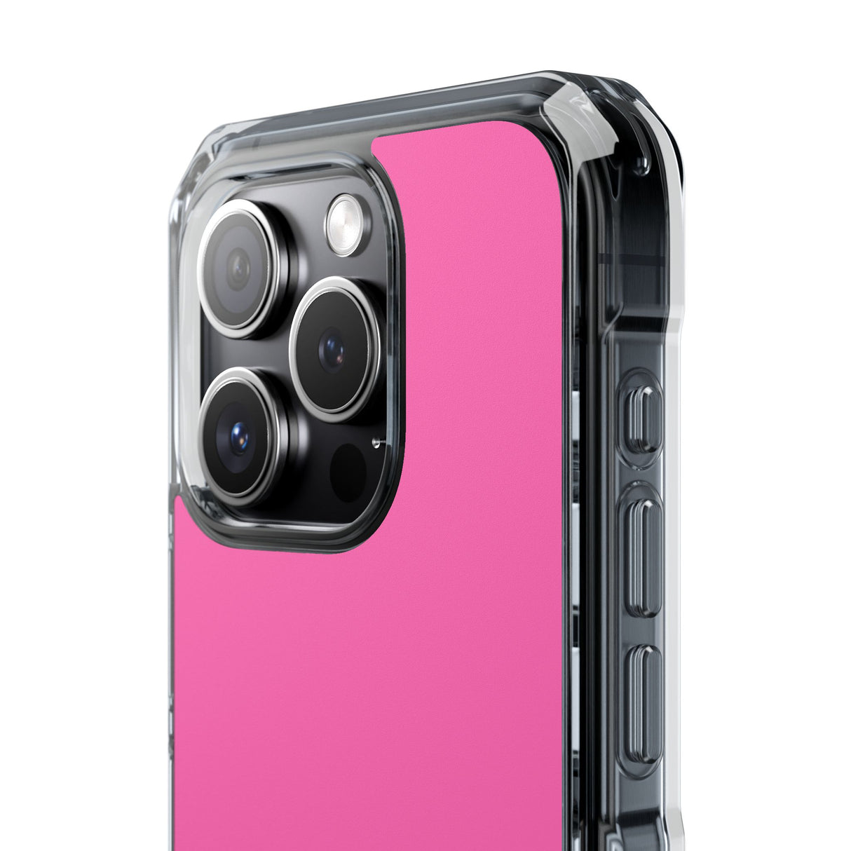 Hot Pink | Handyhülle für iPhone (Clear Impact Case – magnetisch)