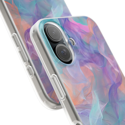 Dreamy Teal Flow - Flexi iPhone 16 Phone Case