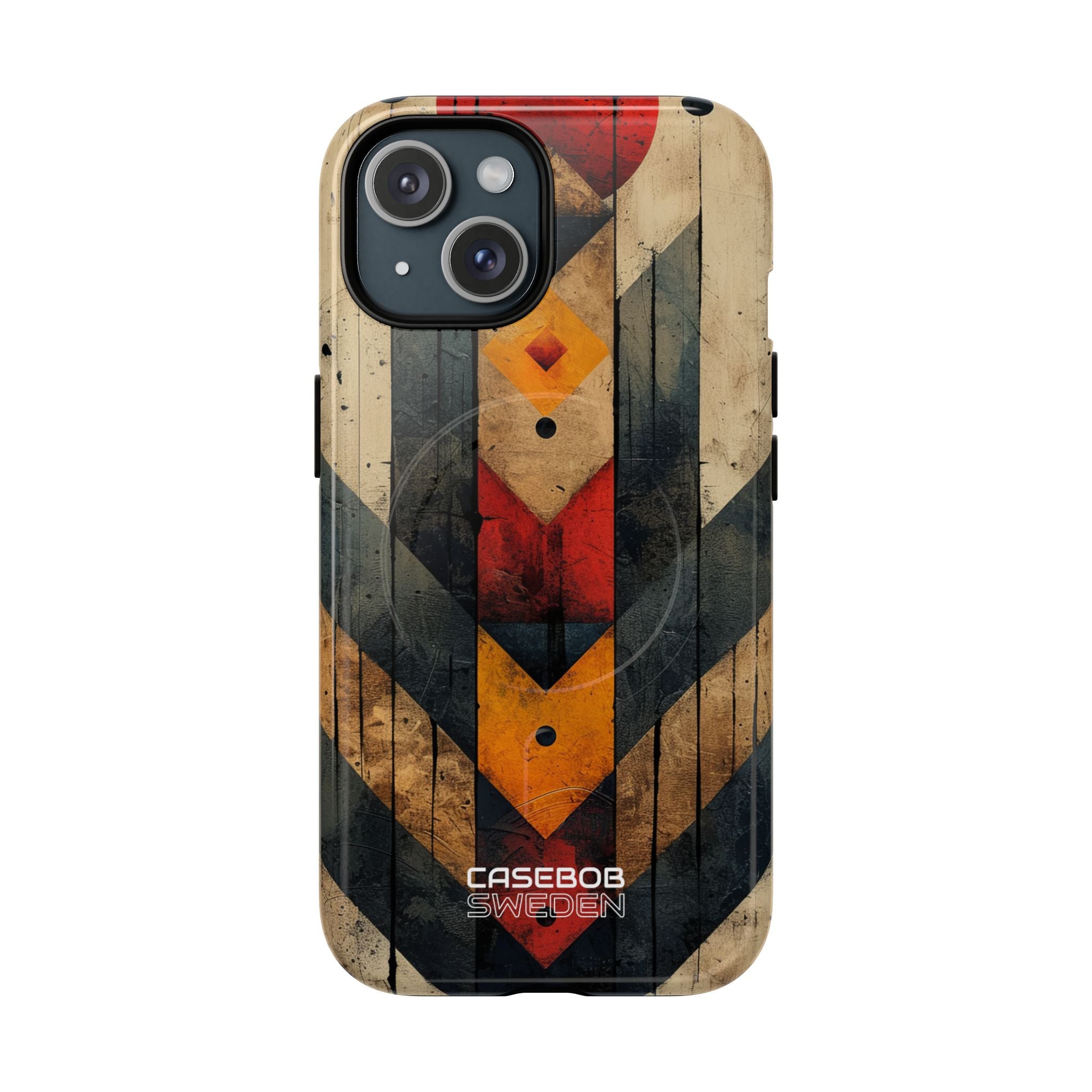 Geometric Fire Rise iPhone 15 - Tough+