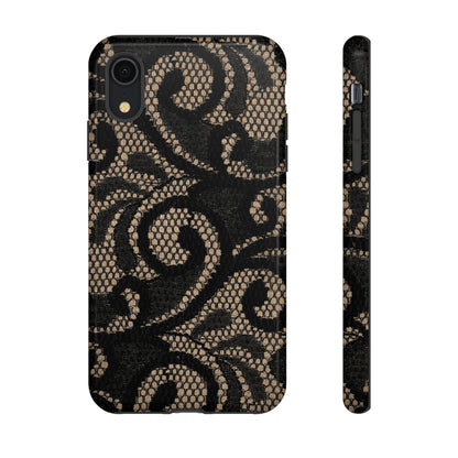 Silverrose Gothic Flower - Protective Phone Case