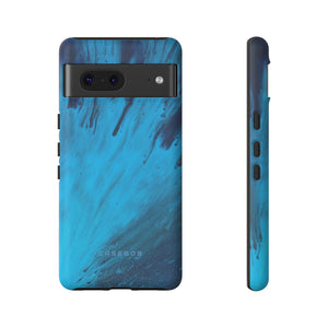 Light Blue Ink Art | Phone Case