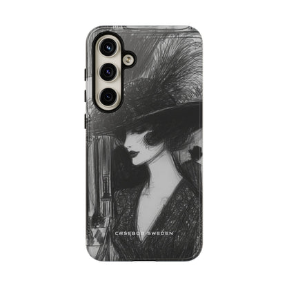 Timeless Elegance in Monochrome Samsung S24 - Tough Phone Case