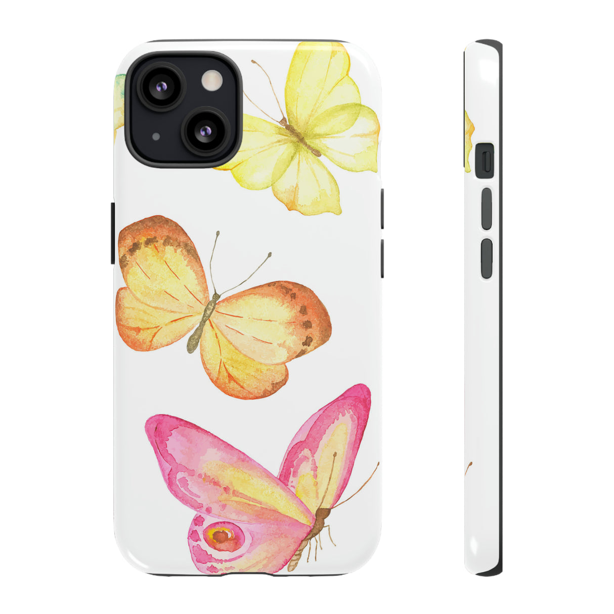 Watercolor Butterflyes - Protective Phone Case