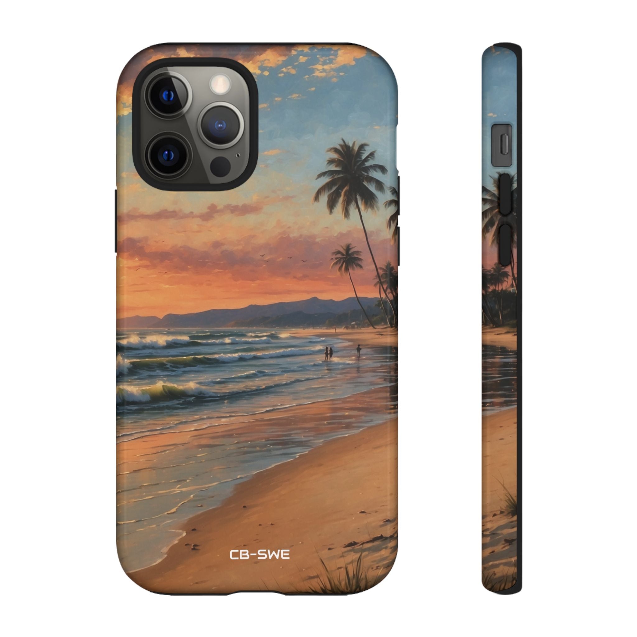 Golden Waves Embrace - iPhone Case