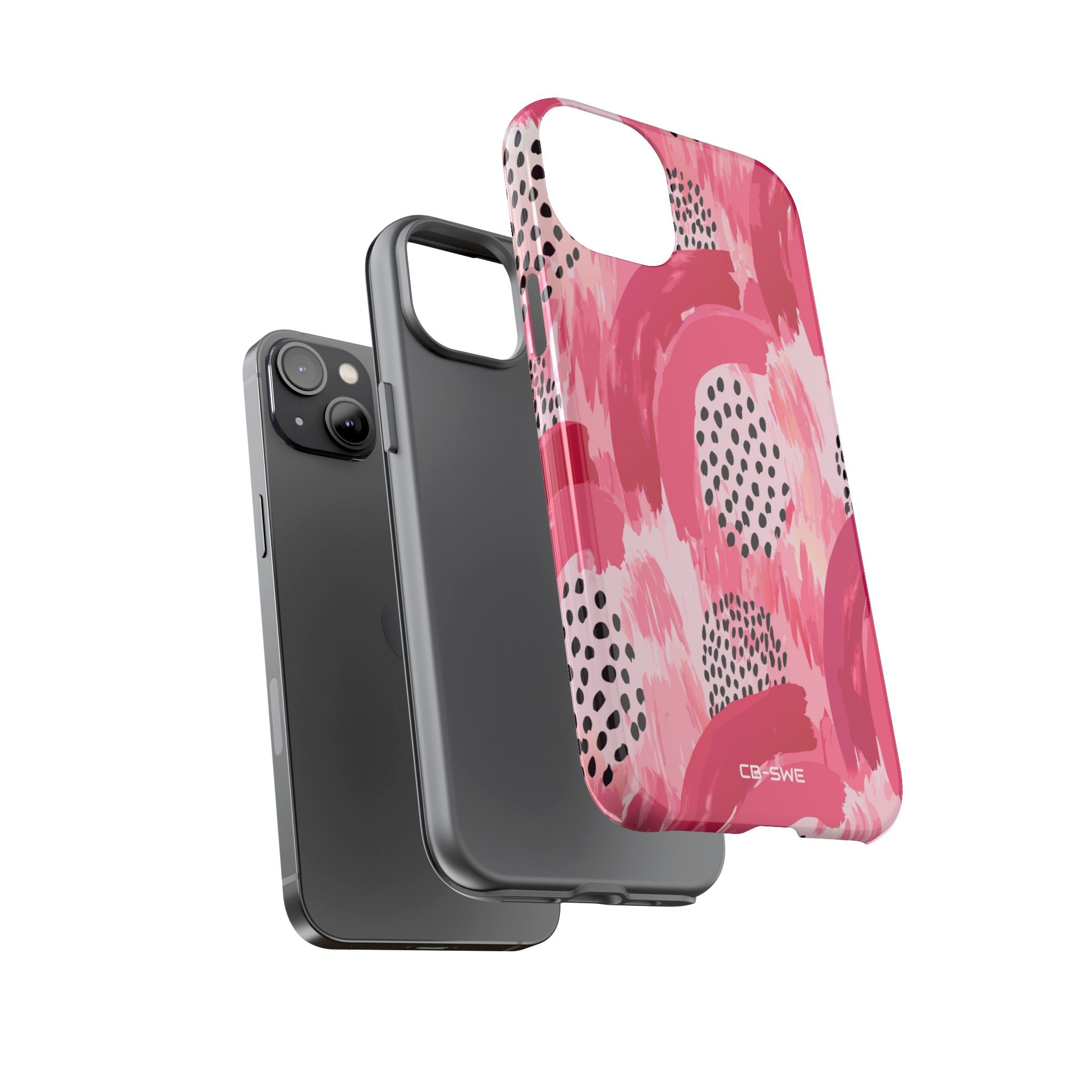 Vibrant Brushwork Dance - iPhone Case