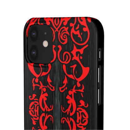 Gothic Crimson Symmetry iPhone 12 - Slim Phone Case