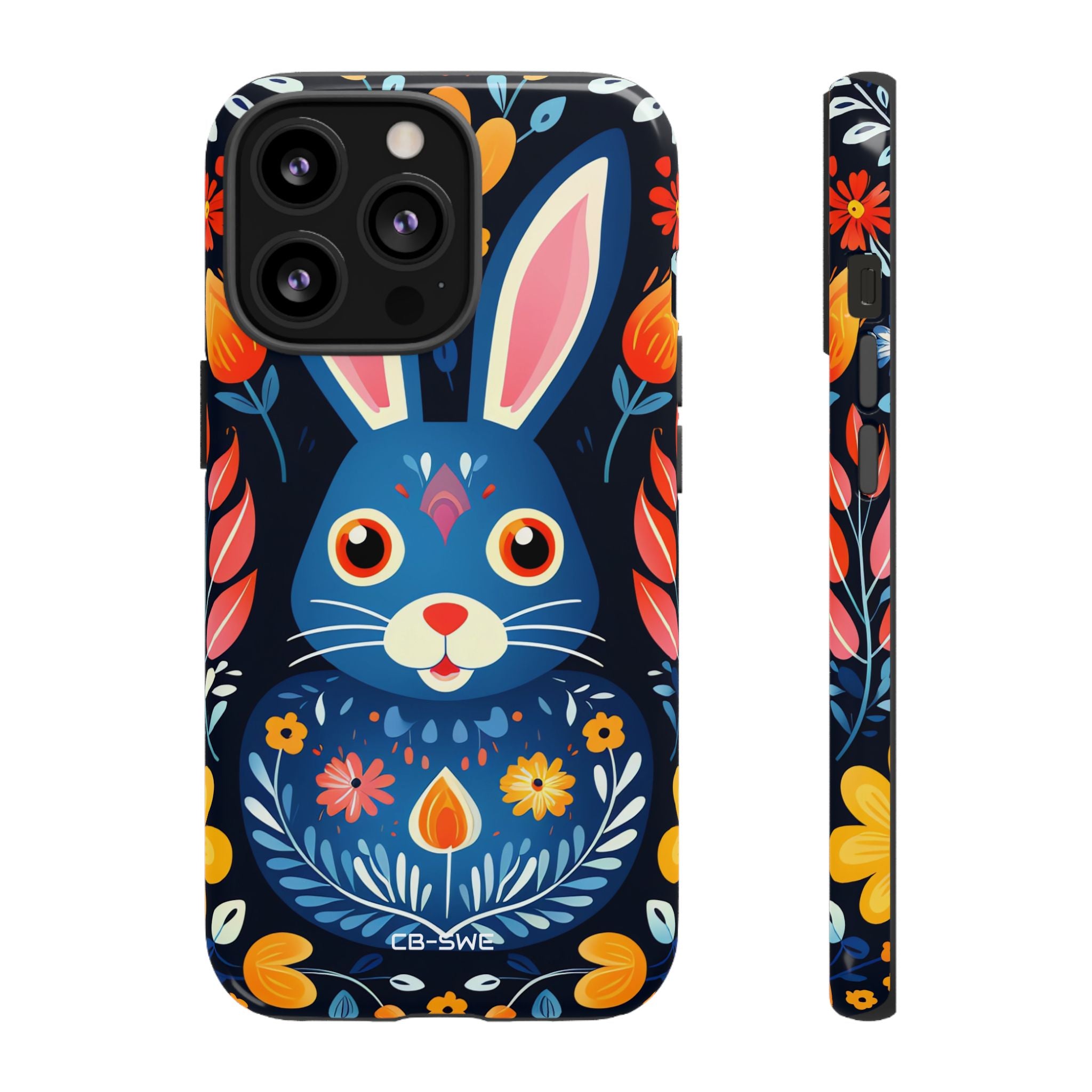 Bunny Jumps Joyfully - iPhone Case