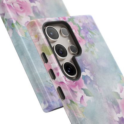 Dreamy Floral Watercolor - Tough Samsung S24 Phone Case