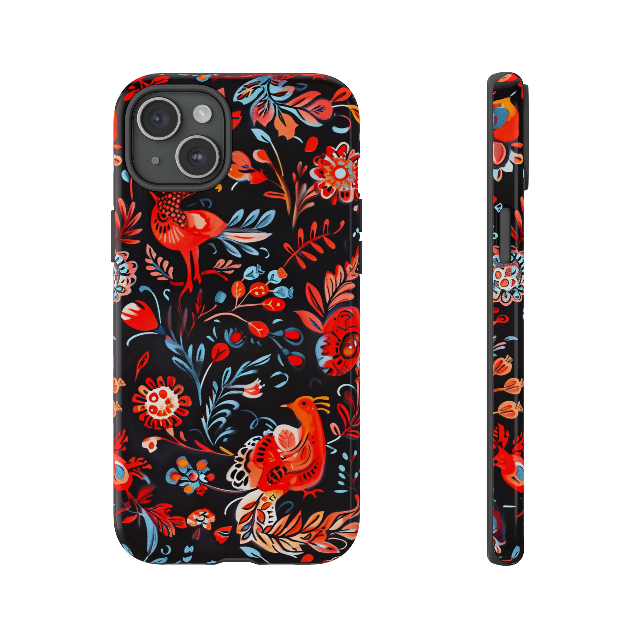 Slavic Myth Firebird & Domovoi - Protective Phone Case