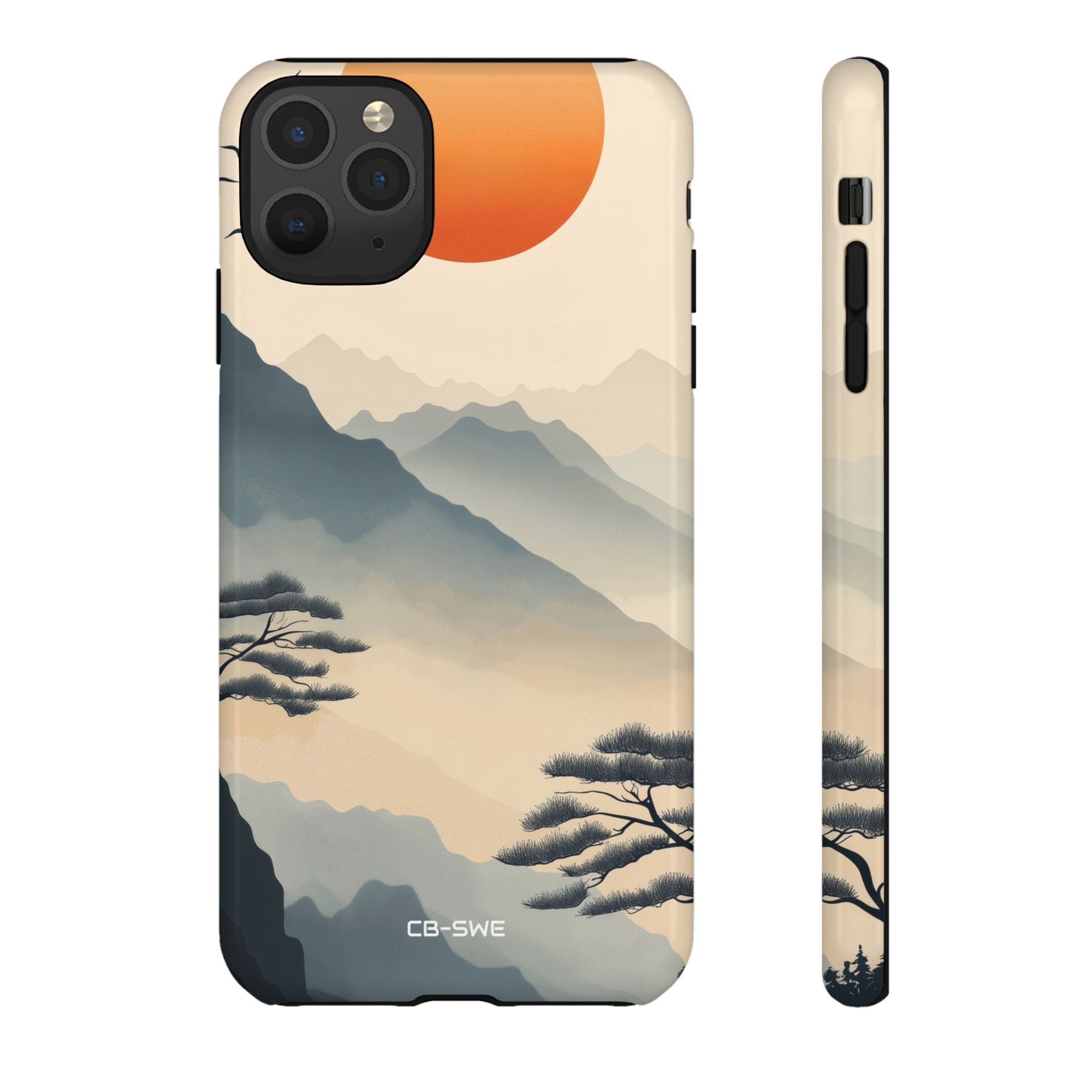 Mountains Embrace Sun - iPhone Case
